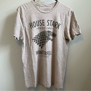 Game of Thrones House of Stark Winter is Coming Medium Grey Short Sleeve T Shirt